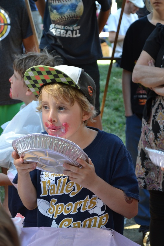 Boulder Creek Pie Eating Contest