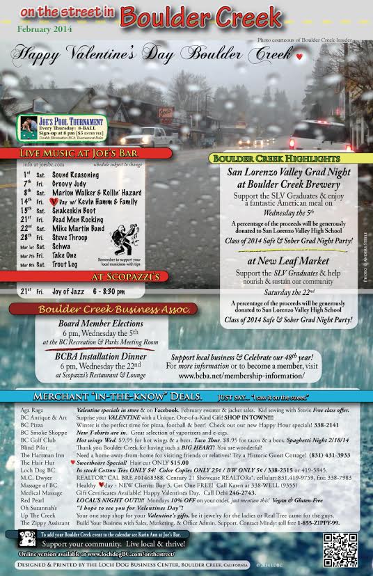 on the dtreet boulder creek