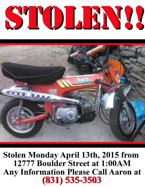 stolen honda
